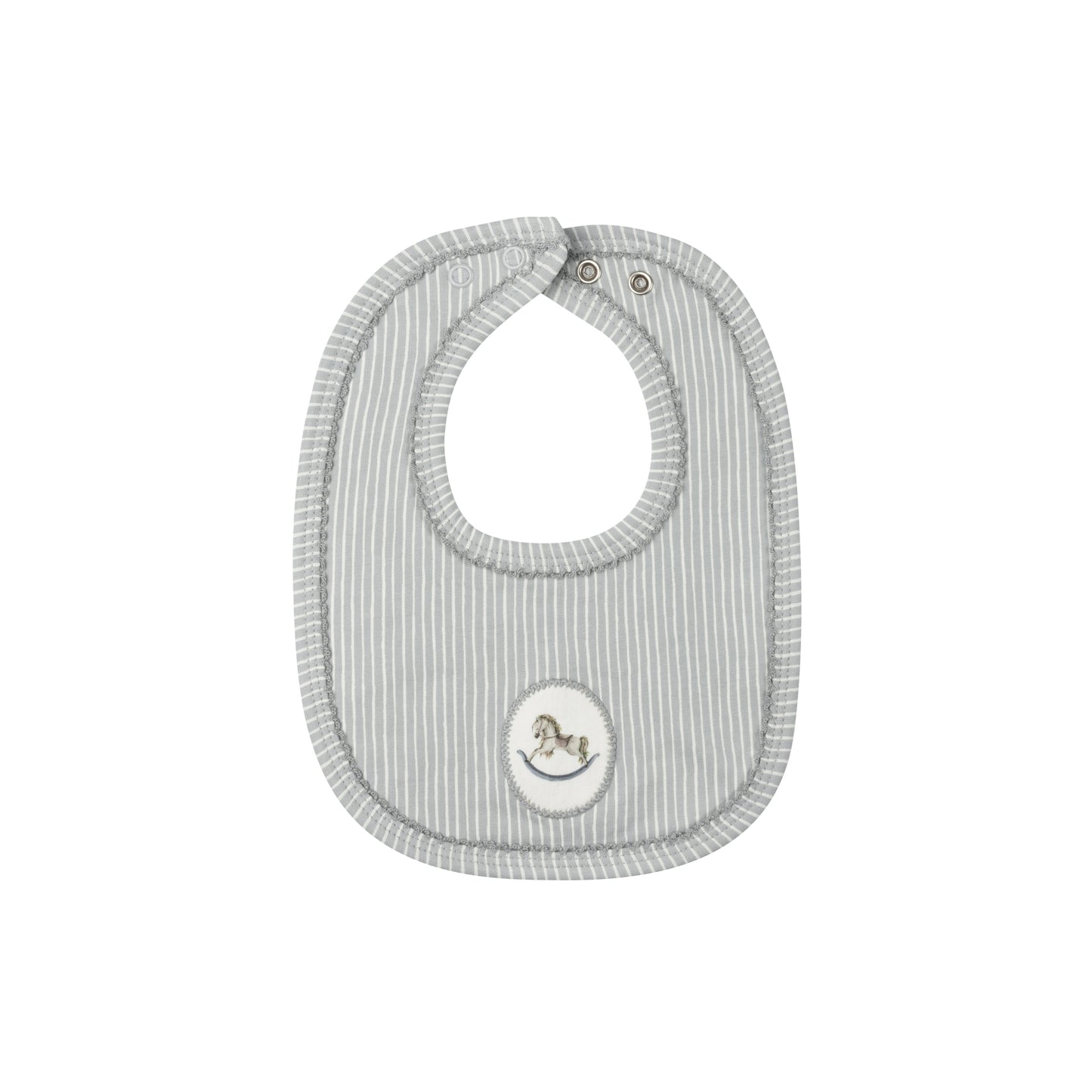 Rocking Horse Bib Blue