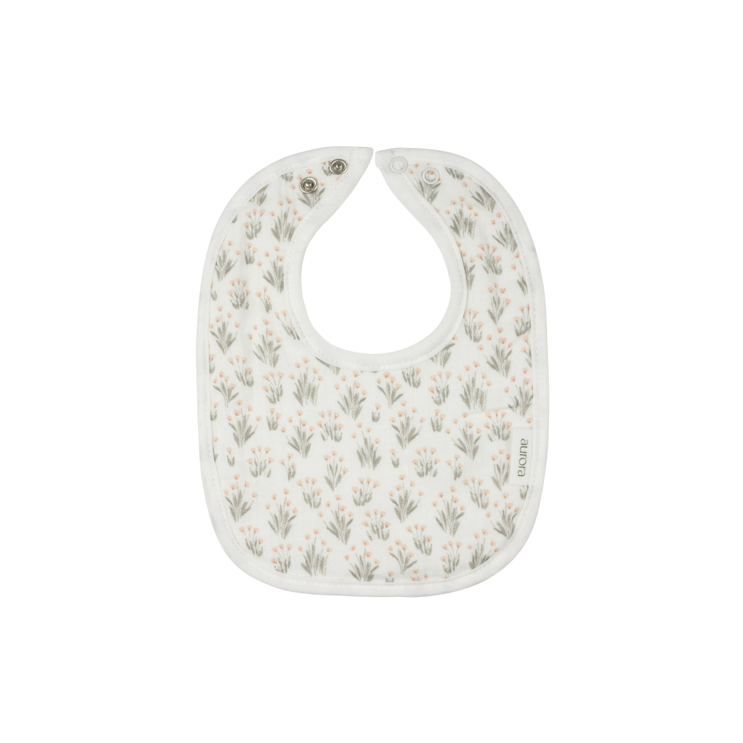 French Terry Blossom Bib - Mauve
