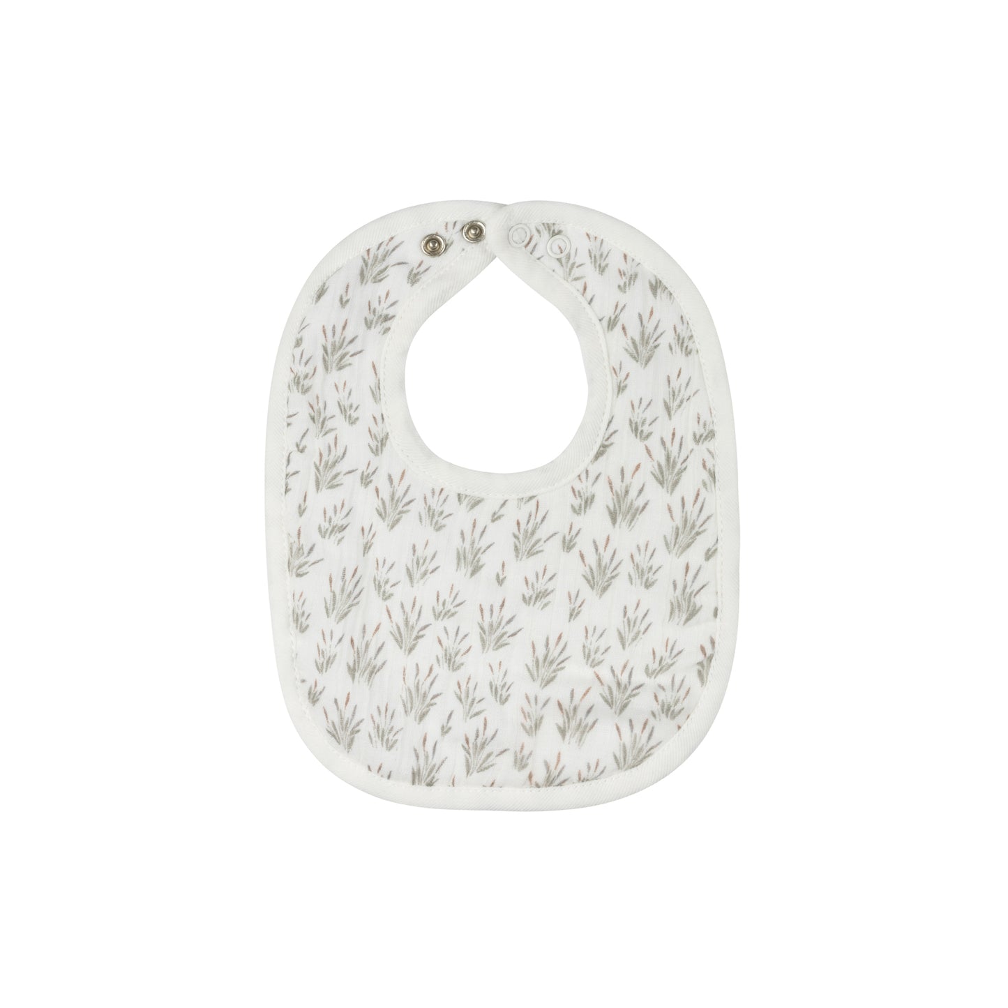 French Terry Blossom Bib - Blue