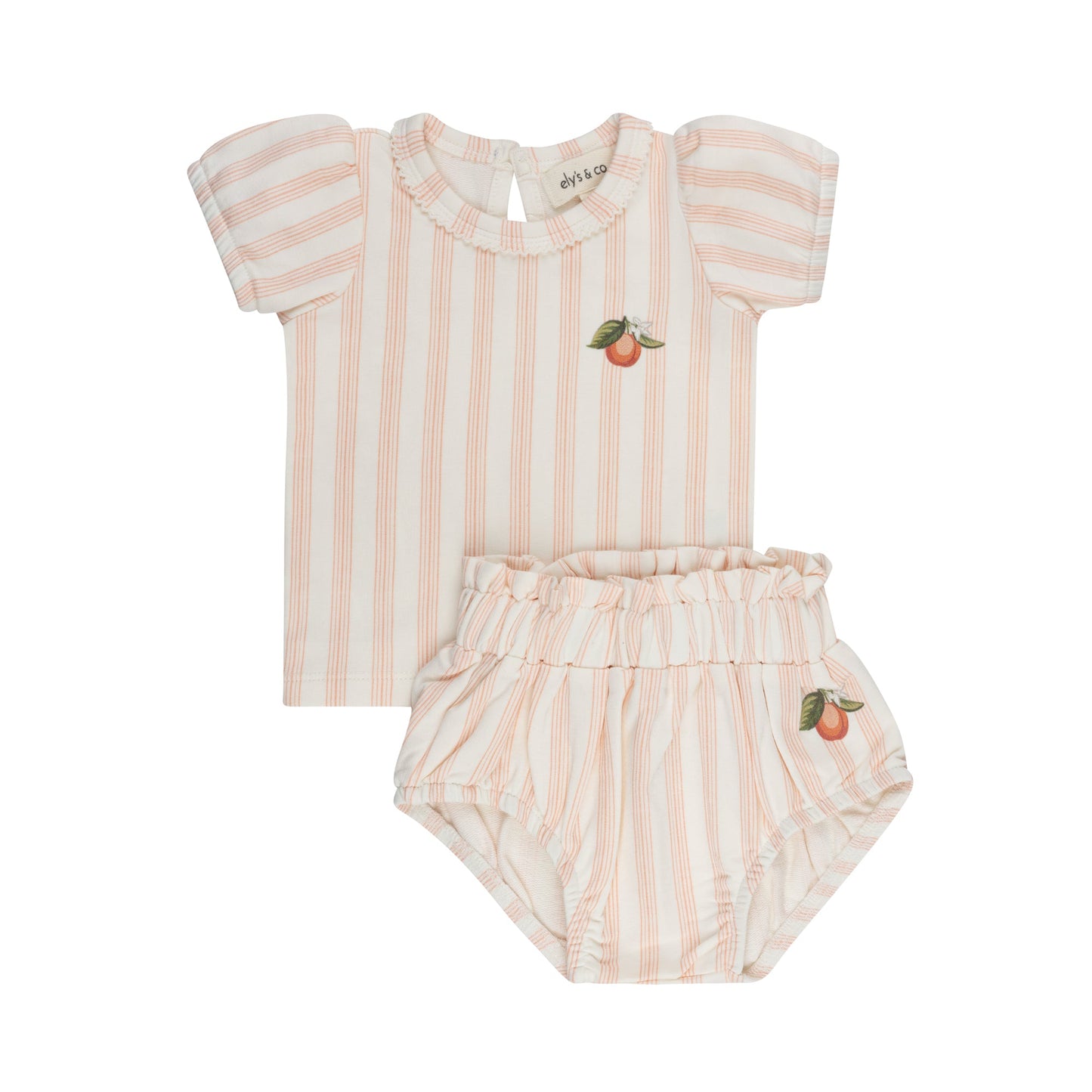 Peach Tee + Shorts