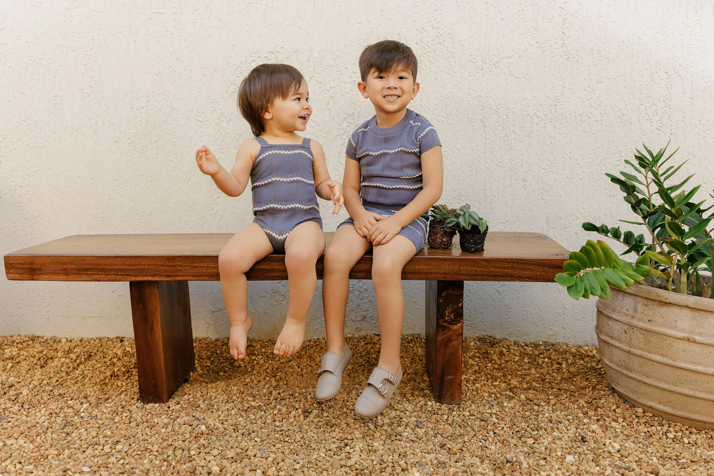 Wave Knit Boy Set