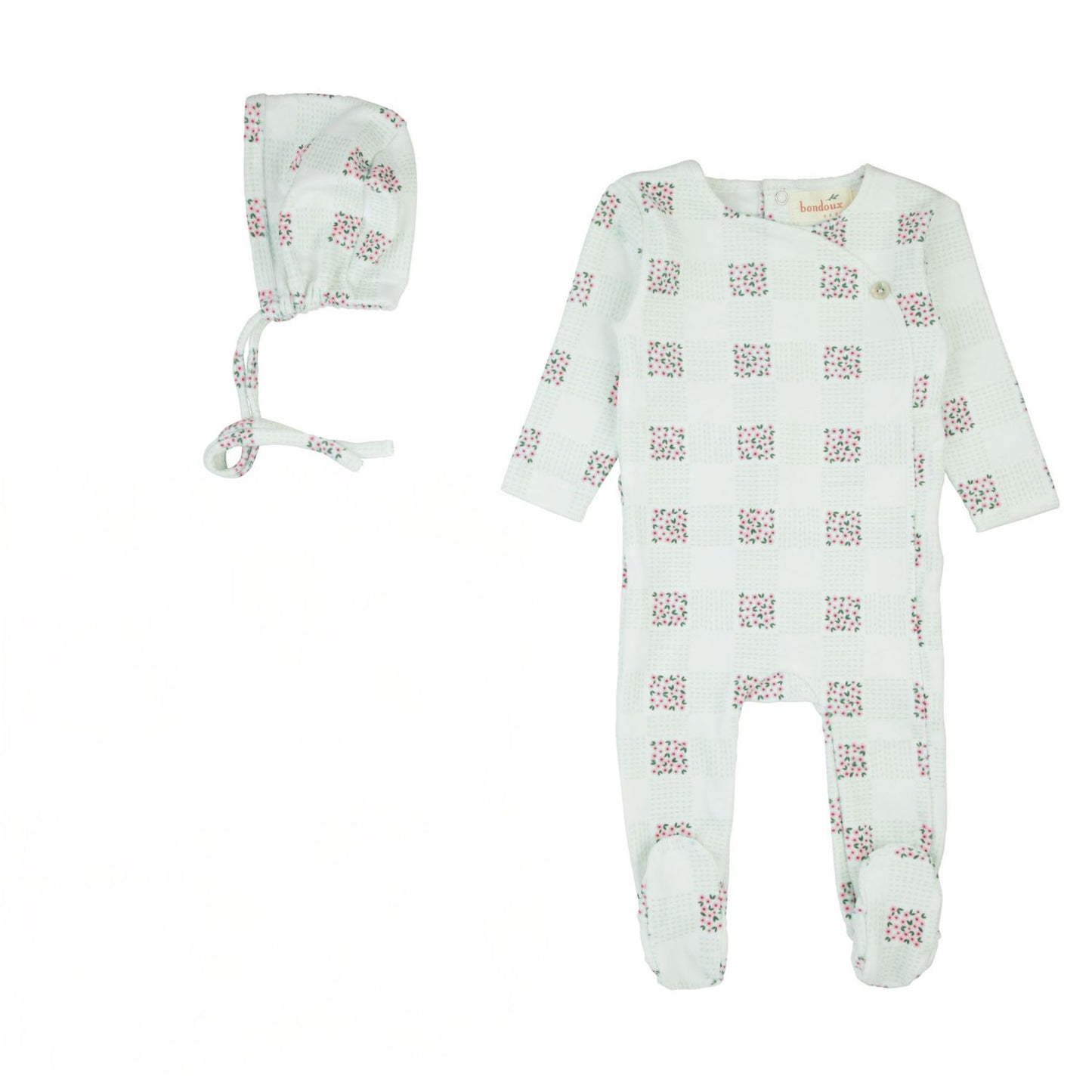 Floral Print Velour- Pink