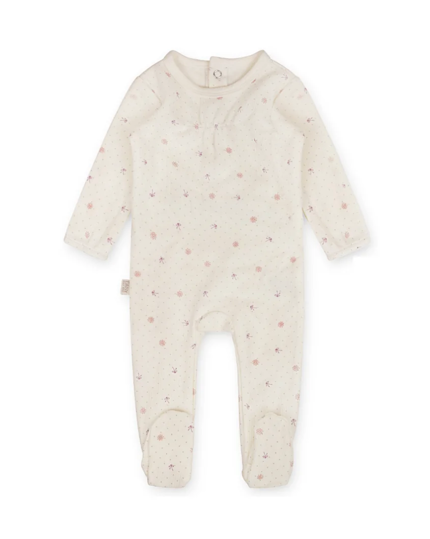 Ribbed Bow Footie