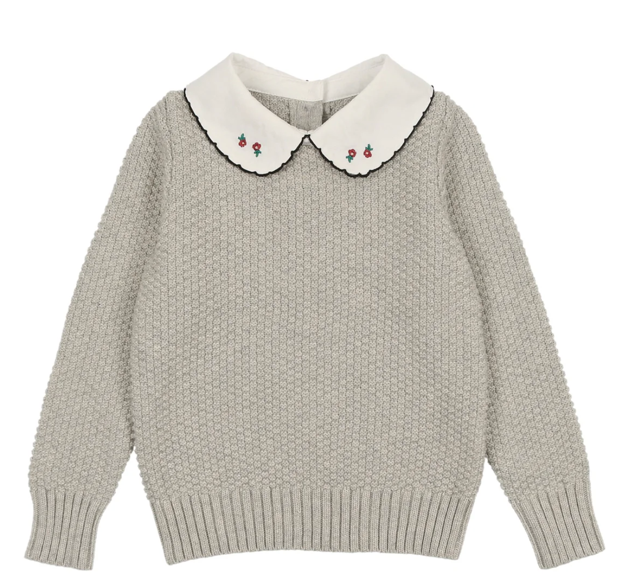 Dressy Knit Pete Pan Collar Top