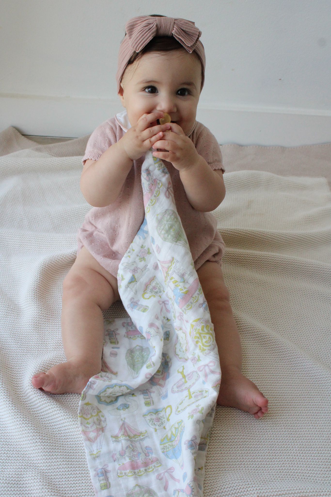 Dreamy Carousel Muslin Blanket
