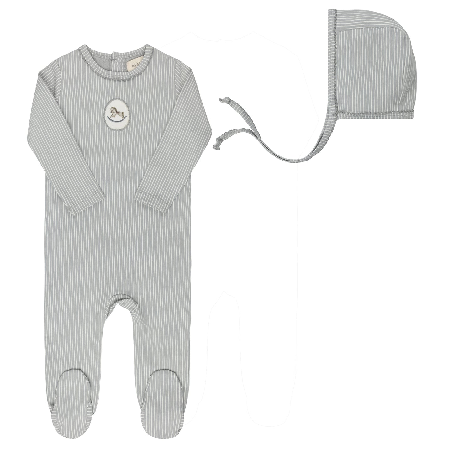 Rocking Horse Footie Blue