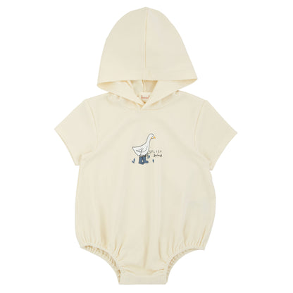 Navy Rainboots Romper