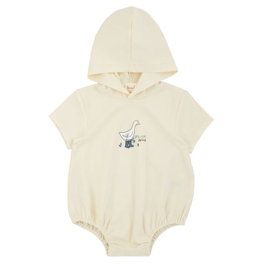 Navy Rainboots Romper