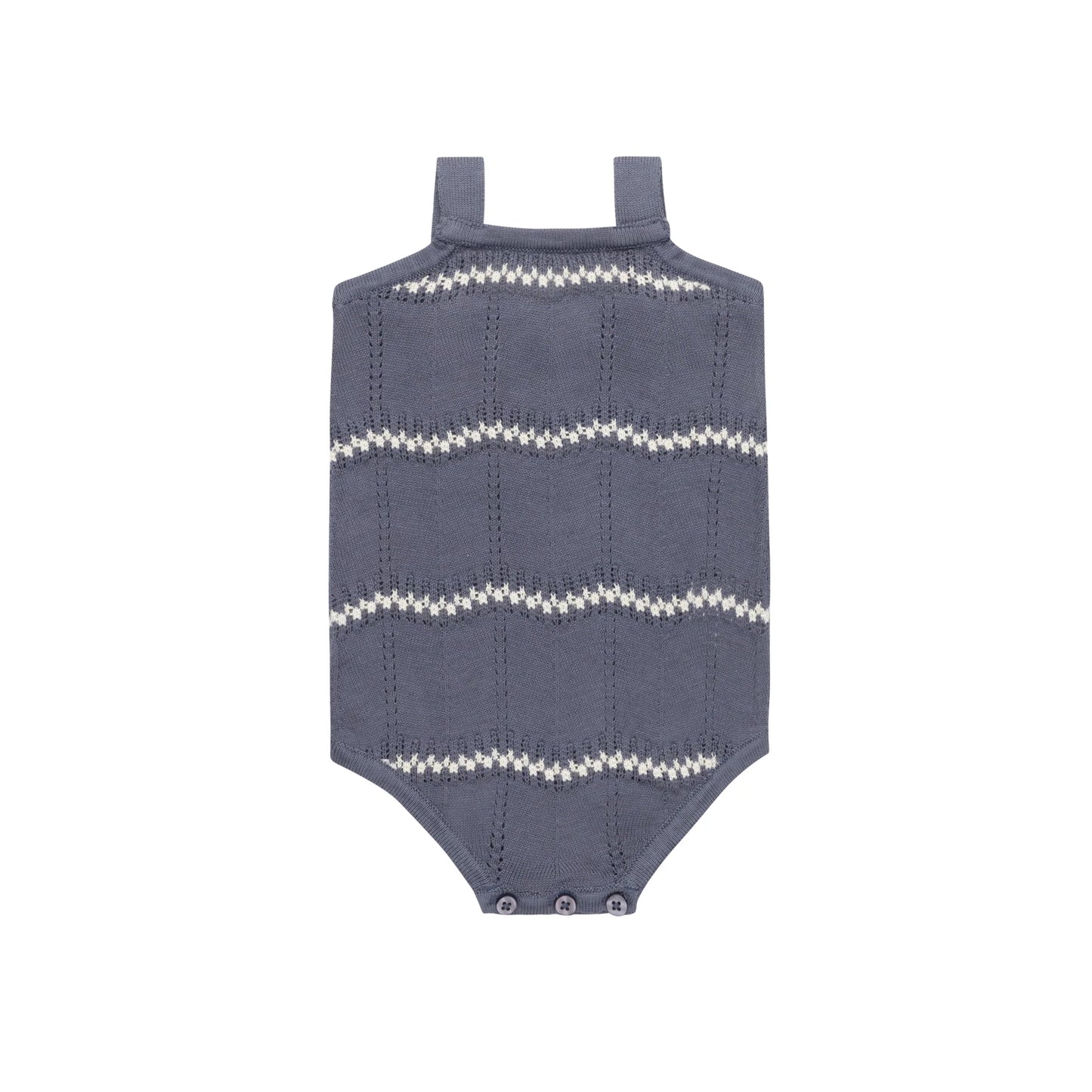 Wave Knit Boys Romper