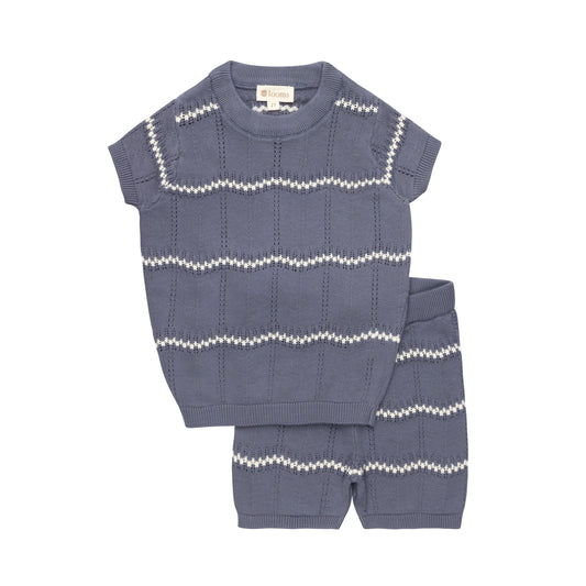 Wave Knit Boy Set