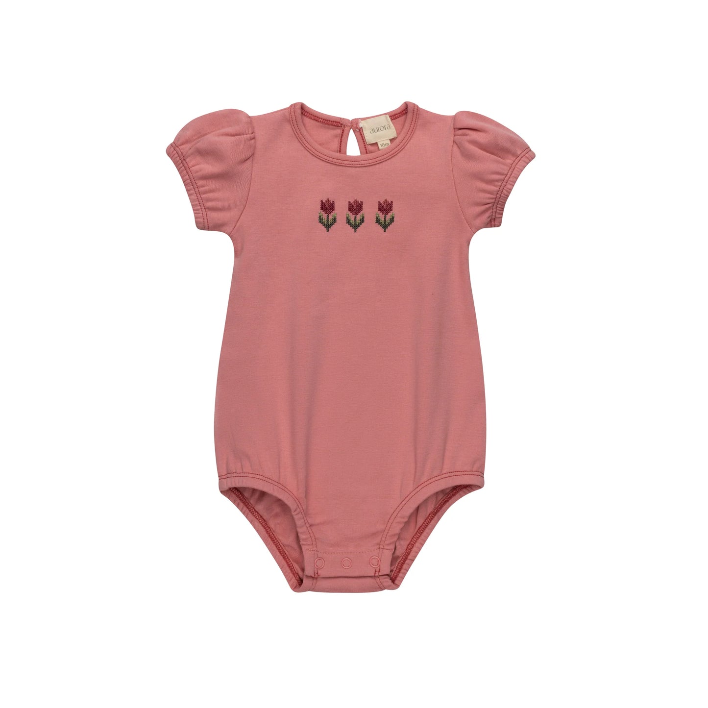 Cross Stitch Tulip Romper