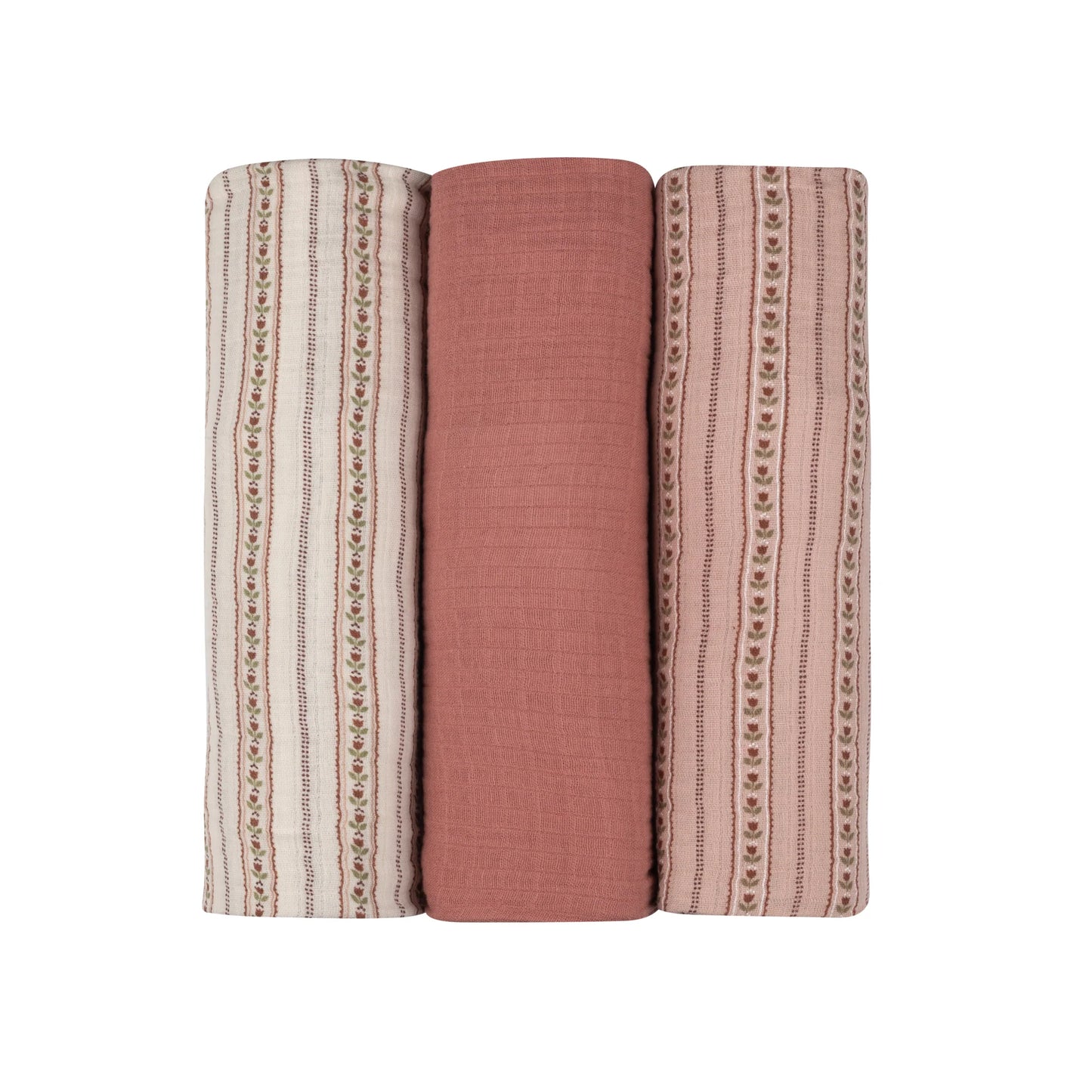 Linear Tulip Pink Swaddle