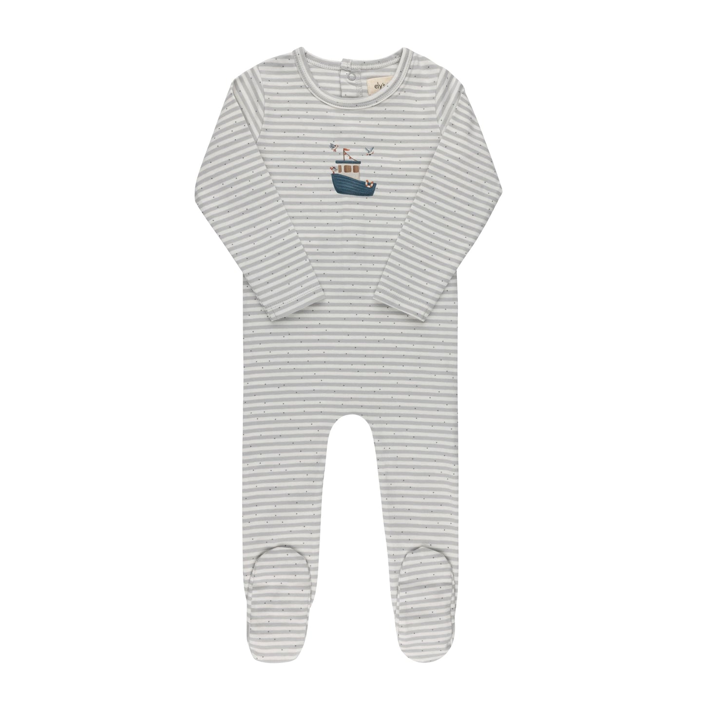 Nautical Stripe Footie