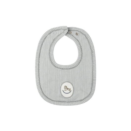 Rocking Horse Bib Blue