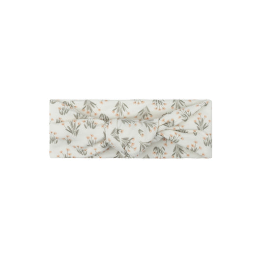 French Terry Blossom Headband - Mauve