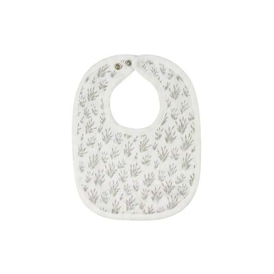 French Terry Blossom Bib - Blue