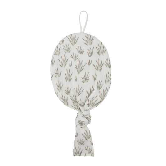 French Terry Blossom Muslin Lovey - Blue