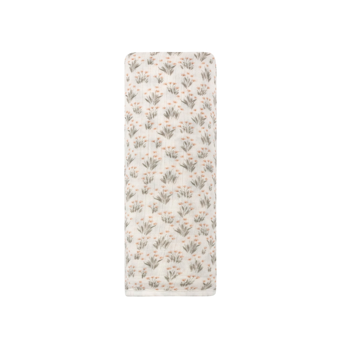 French Terry Blossom Muslin Swaddle - Mauve