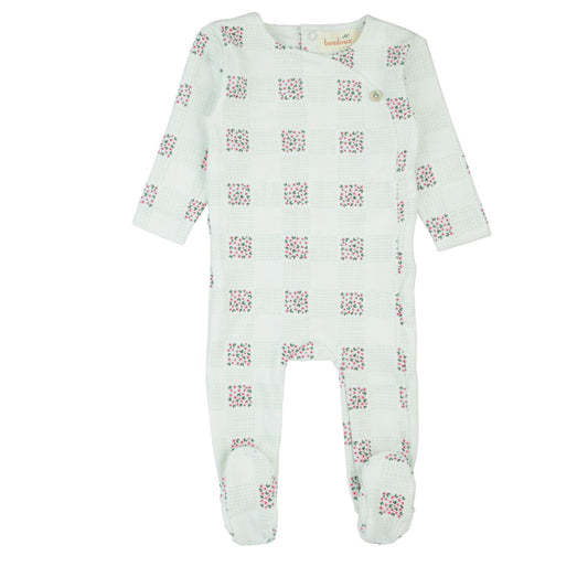 Floral Print Velour- Pink