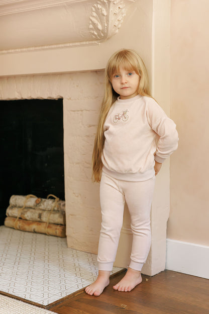 Velour Bicycle Set- Pink