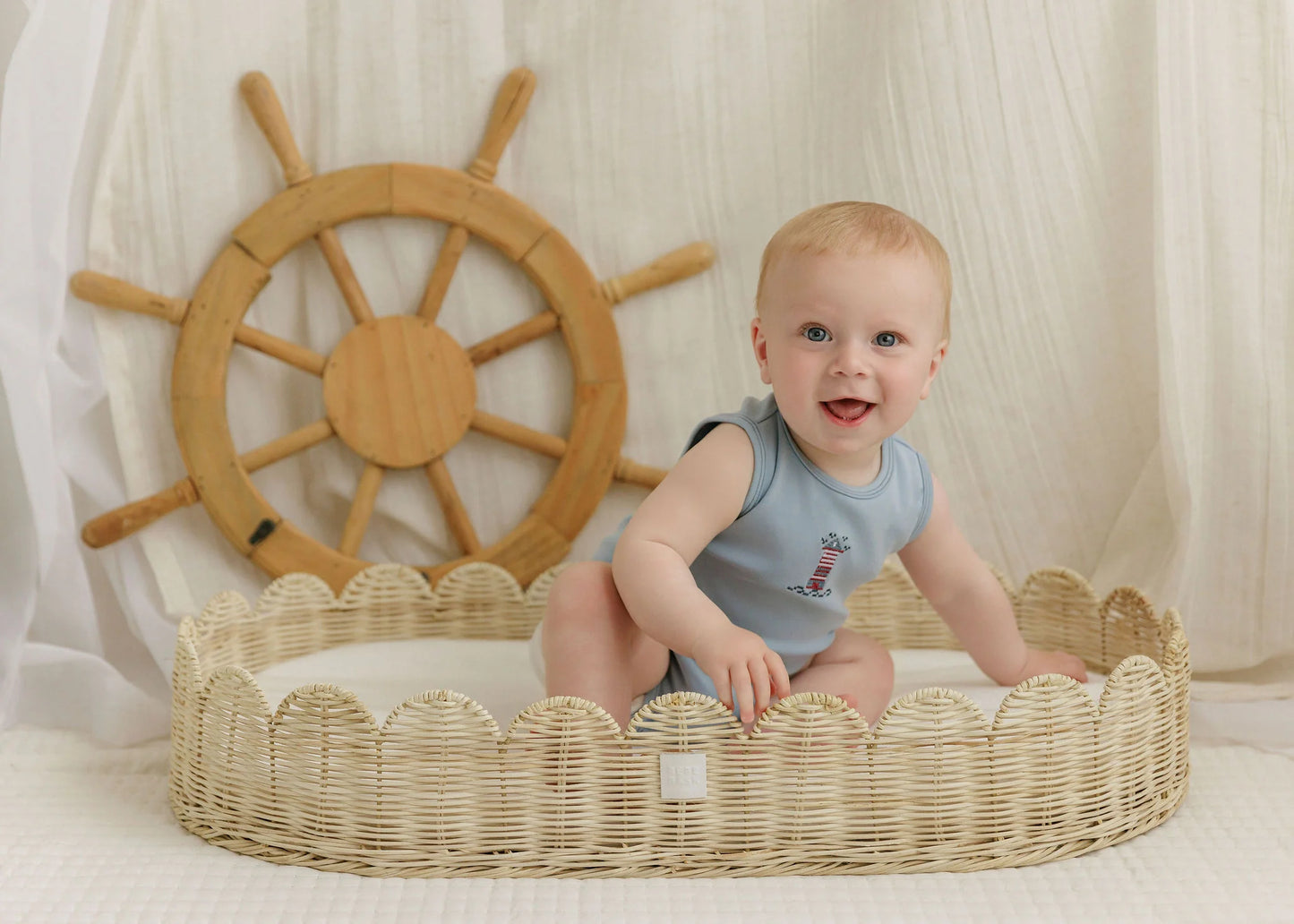 Cross Stitch Lighthouse Romper