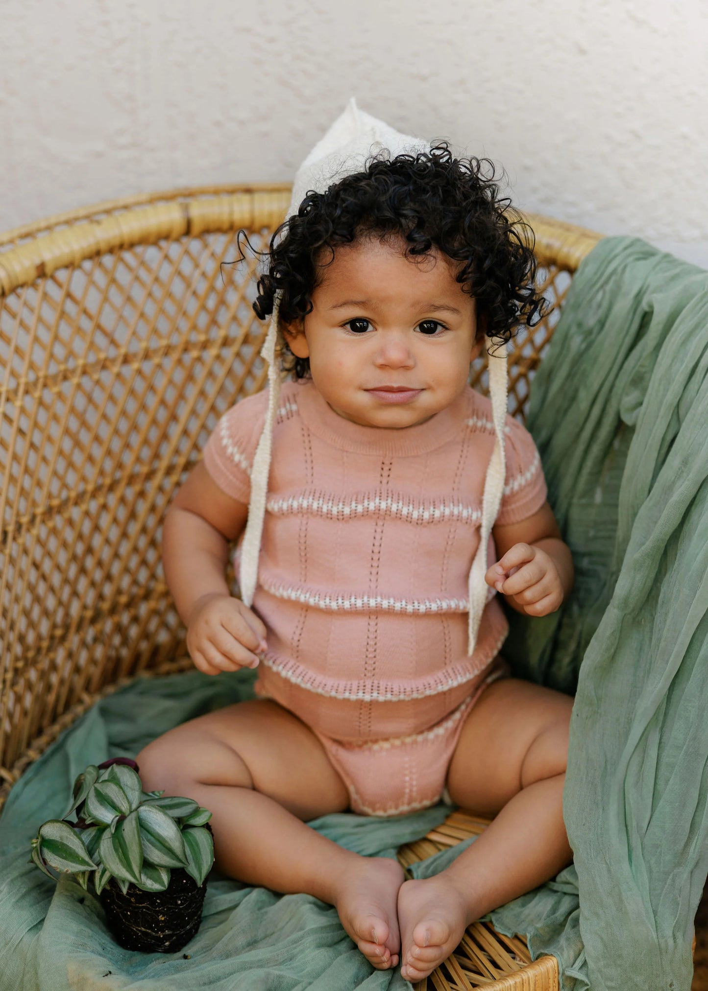 Wave Knit Girls Set shirt