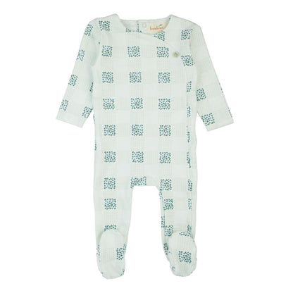 Floral Print Velour- Blue