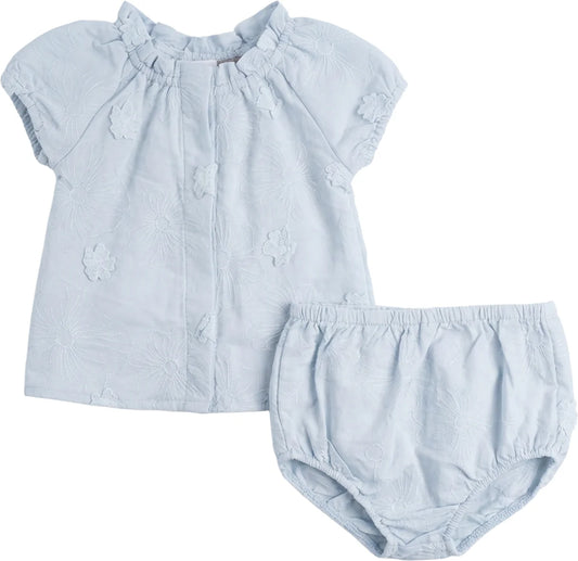 Posie & Pistachio Girls Floral Embroidery Set