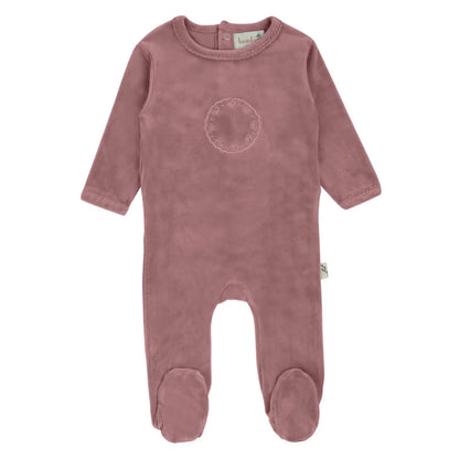 Bow Velour Set - Blush