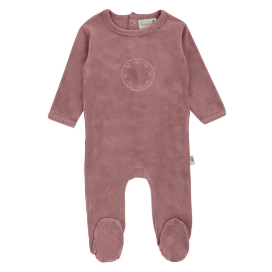 Bow Velour Set - Blush