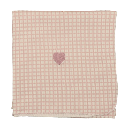 Pink Heart Checkered Dreams Blanket