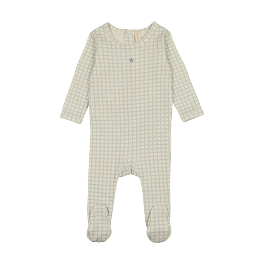 Blue Star Checkered Footie
