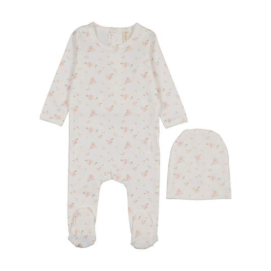 Whimsical Pink Berry Footie