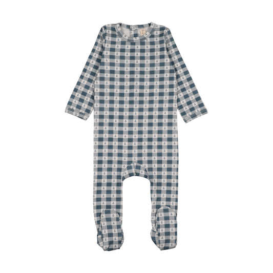 Little Ancors Checkered Dreams Footie