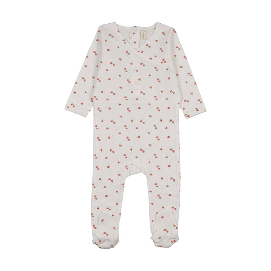 Tiny Strawberries Footie