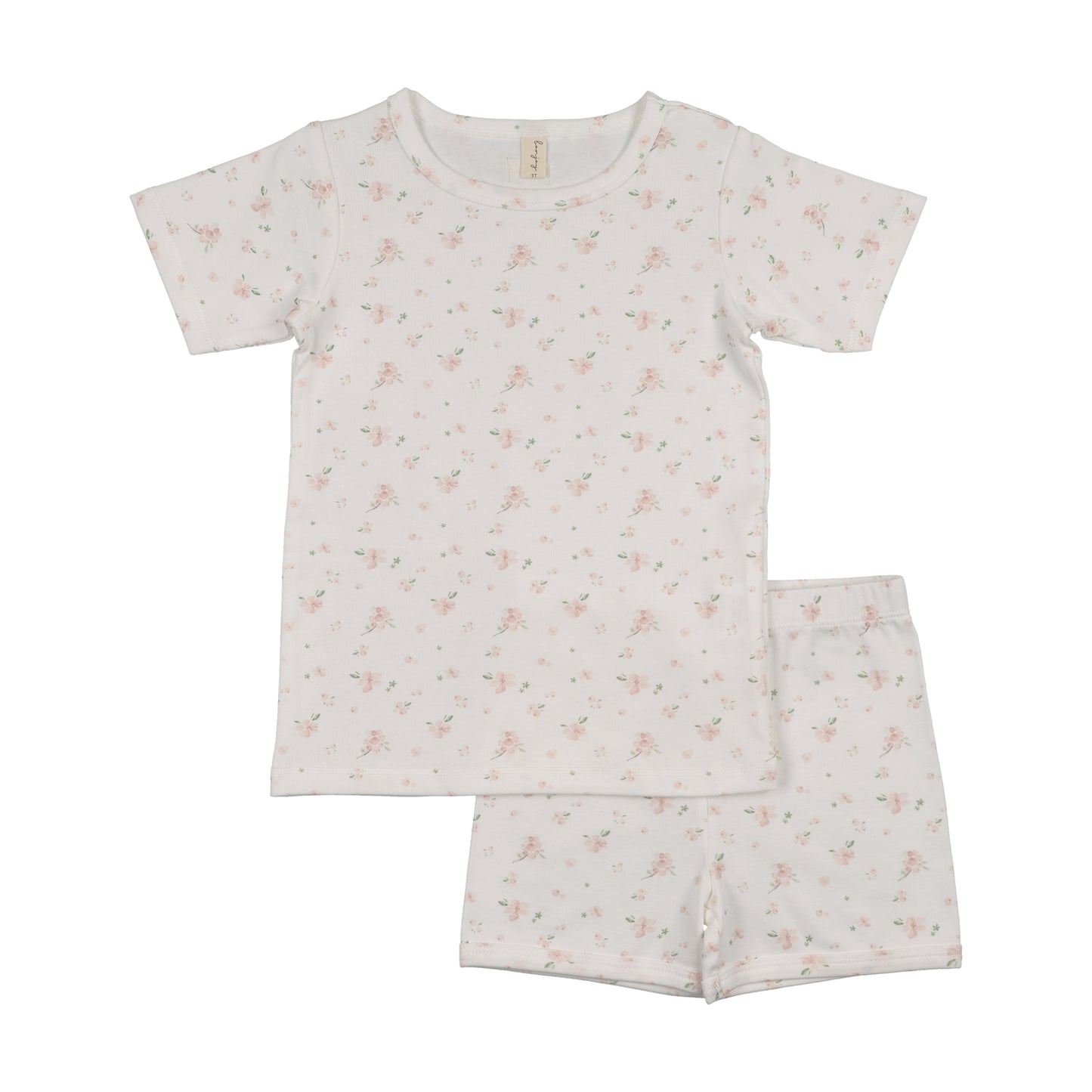 Whimsical Pink Berry Short Sleeve Lounge Set