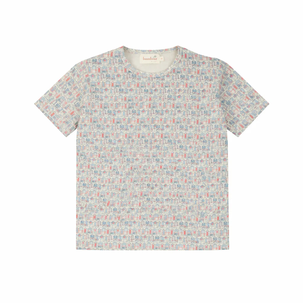 Blue House Print Top