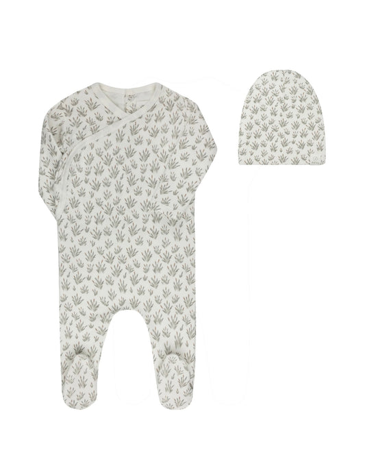 French Terry Blossom Set - Blue