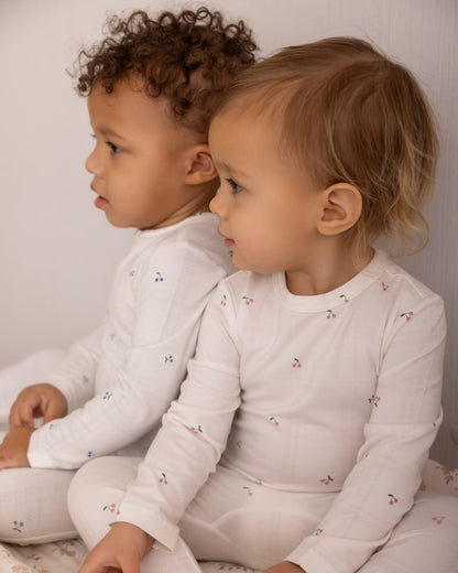 Berry Sweet Plaid Footie- Pink