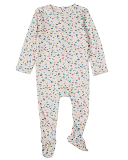 Candied Hearts Pointelle Footie