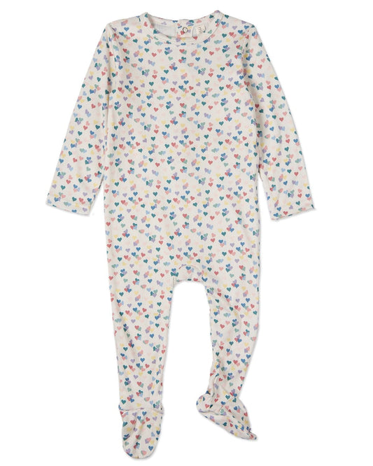 Candied Hearts Pointelle Footie