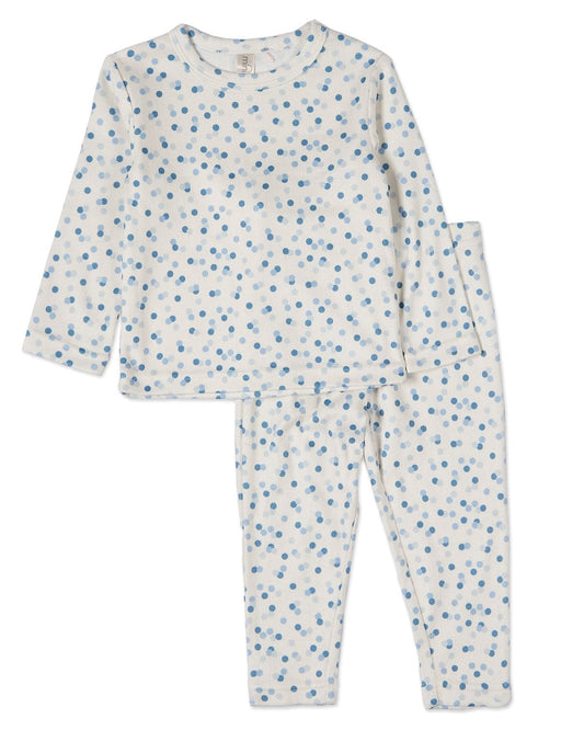 Blue Confetti Pointelle PJ Set