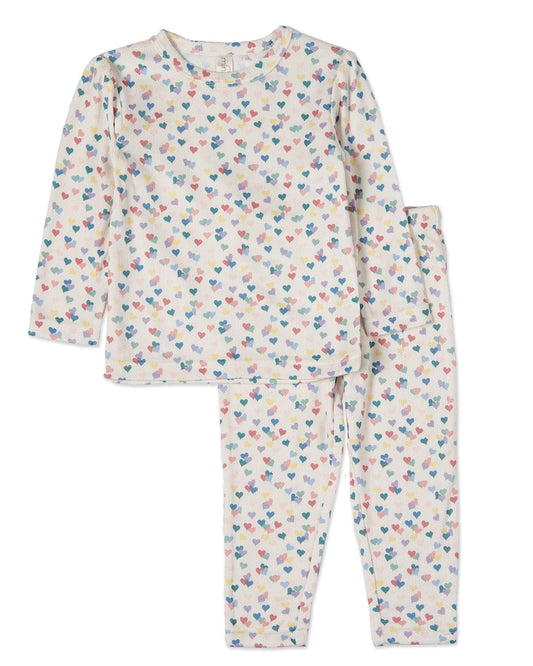 Candied Hearts Pointelle PJ Set