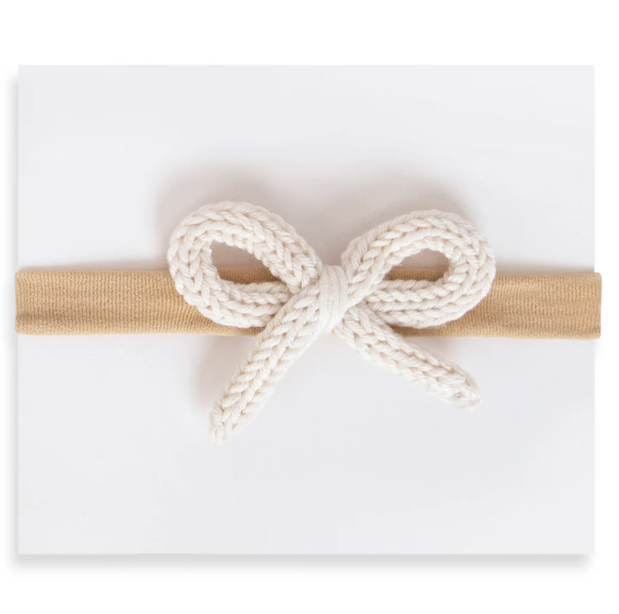 Crochet Mini Headband - Cream