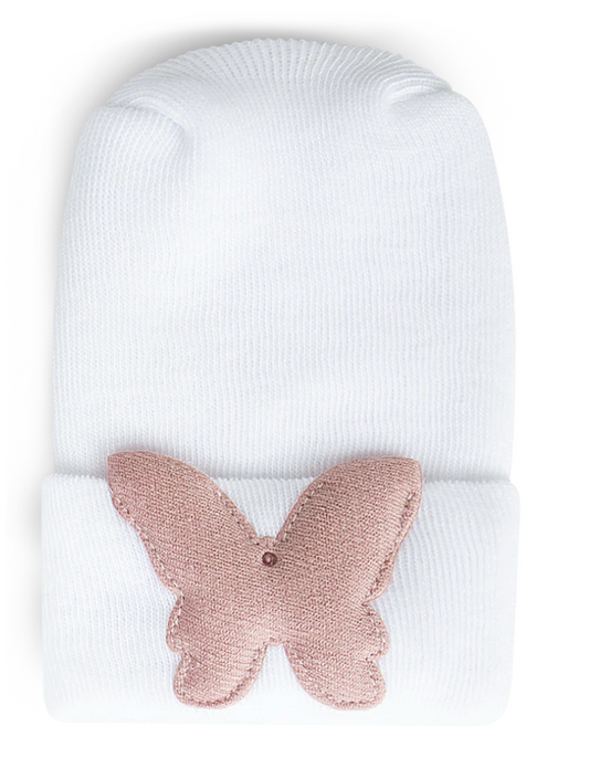Hospital Hat - Linen Rose Butterfly