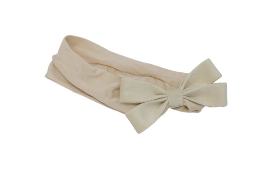 Cream Velvet Headband