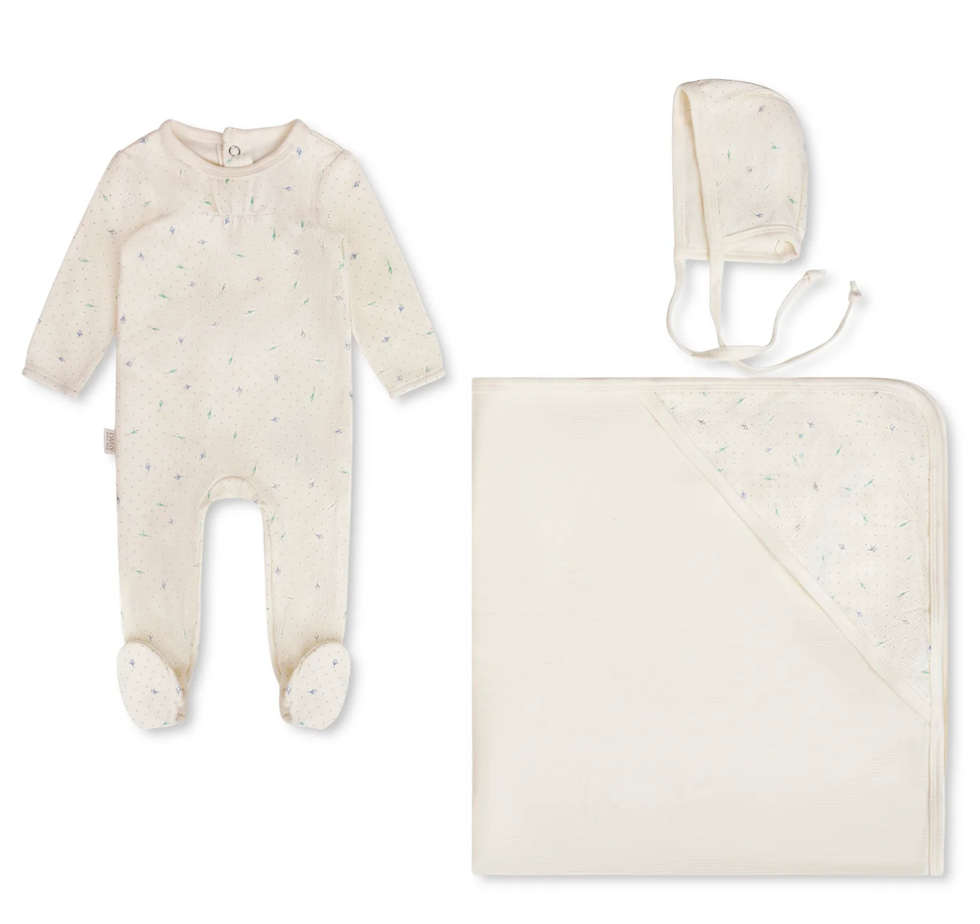 Ribbed Leaf Layette Set