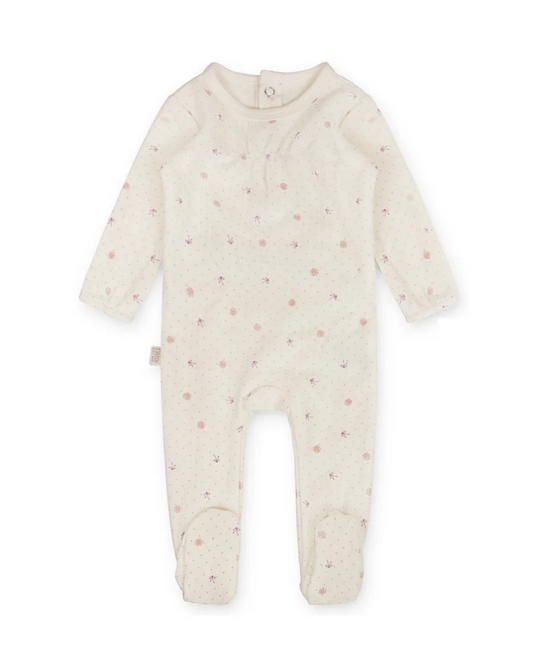Ribbed Bow Footie