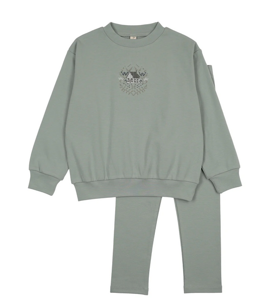 Dainty Stitch Sweatshirt Set