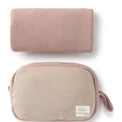 Dotty Blanket and Pouch Pink